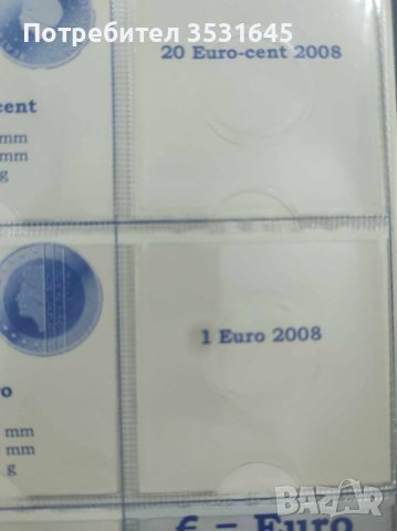 Класьор Евро монети Нидерландия 1999 - 2008г., снимка 12 - Нумизматика и бонистика - 42600376