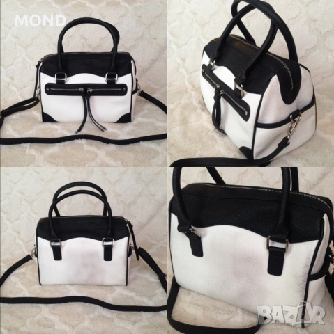 Дамска чанта Express - Black & White Purse, снимка 8 - Чанти - 52868356