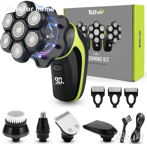  Електрическа самобръсначка 5 в 1  за плешиви мъже