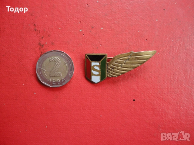 Армейски бронзов знак с емайл 