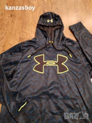 Under Armour Men's Armour Fleece Graphic Hoodie - мъжки суичър M, снимка 3 - Спортни дрехи, екипи - 52967283