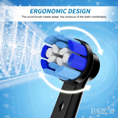 Oral B 3D White комплект от 4 бр. глави черен цвят, снимка 16 - Други - 41767627