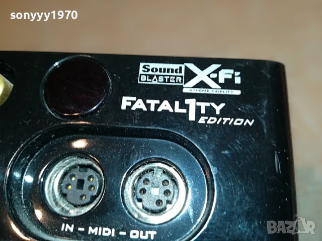 CREATIVE-creative x-fi fatal1ty edition sound blaster-внос france 1305231903, снимка 17 - Други - 40690960