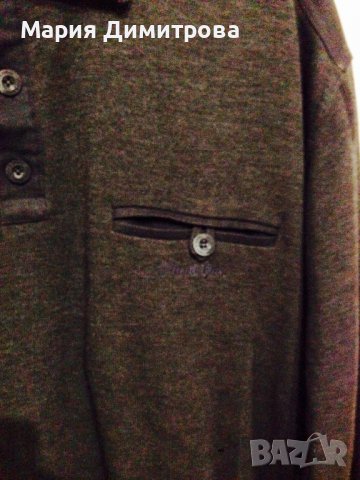 Мъжка блуза Navy&Green вълна и меринос, снимка 3 - Блузи - 38947826