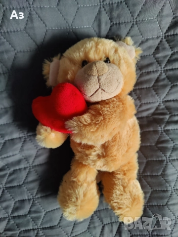Продавам плюшена мека играчка Мече със сърце - нова, снимка 10 - Плюшени играчки - 52791112