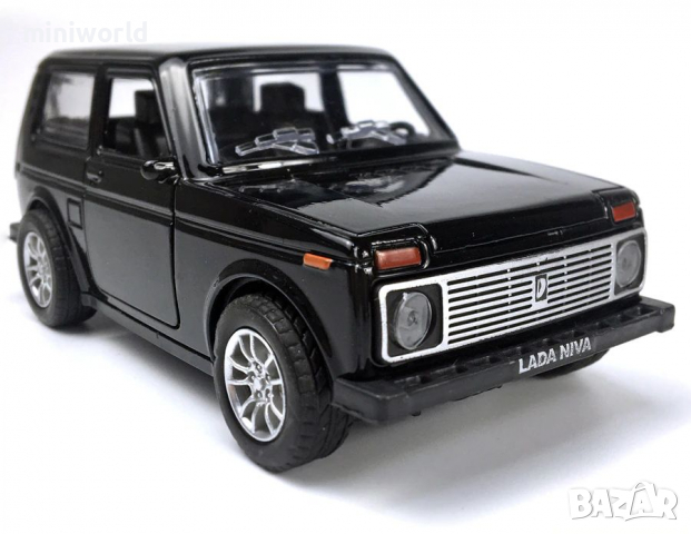 ВАЗ 2121 Лада Нива - мащаб 1:28 на QHT моделът е нов без опаковка със светлина и Pull-Back механизъм