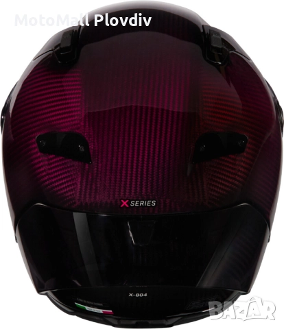 Каска Nolan X-804 RS Ultra Carbon Liquido 326 Red - Гланц ECE 22.06, снимка 4 - Аксесоари и консумативи - 51890943