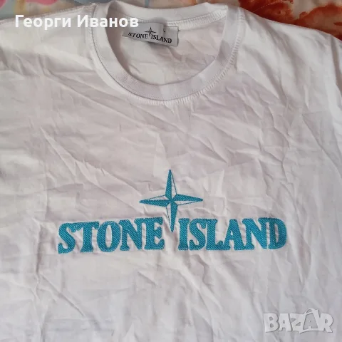 КАТО НОВА STONE ISLAND Size L MADE IN ITALY QR-Code оригинална тениска Стоун Айлънд T-Shirt