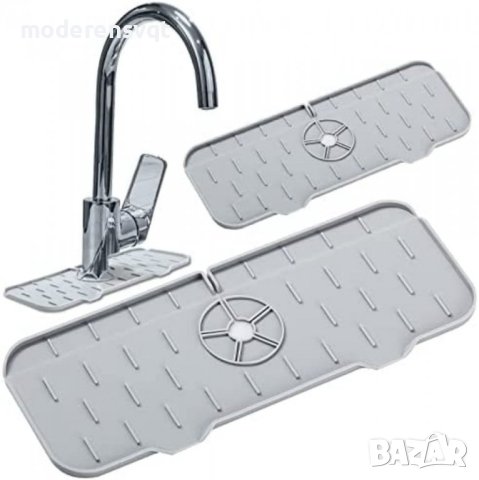 Силиконова подложка за мивка с улеи за оттичане на водата