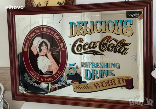 Ретро огледална табела на Coca Cola