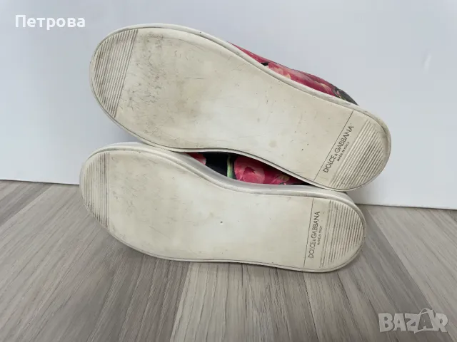 Dolce & Gabbana кожени маратонки 36 Оригинал, снимка 7 - Маратонки - 50428161