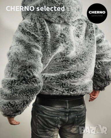 ZARA Яке от изкуствен косъм с качулка – Размер L – Ново без етикети, снимка 12 - Якета - 52860348