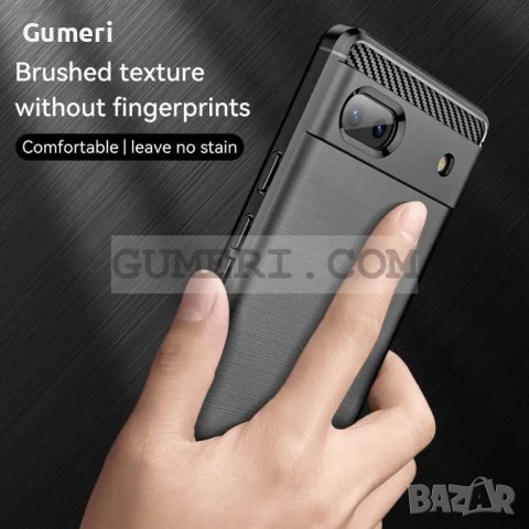 Силиконов Гръб "Карбон Шарк" за Google Pixel 6a, снимка 5 - Калъфи, кейсове - 40458307