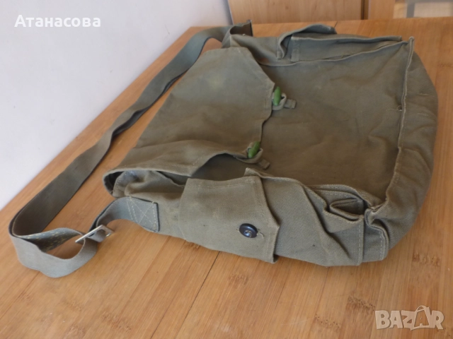 Брезентова чанта мешка торба за противогаз, снимка 2 - Антикварни и старинни предмети - 52504327