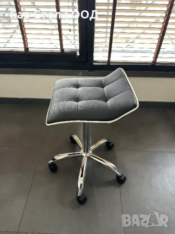 Висок стол на колелца Париж + 24м гаранция и безплатна доставка, снимка 9 - Столове - 49942691