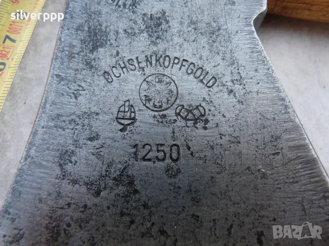  Стар германски топор Oshenkopf - 551 , снимка 2 - Други ценни предмети - 49563852