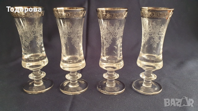 Кристални чаши за шампанско Murano Medici - 4 броя