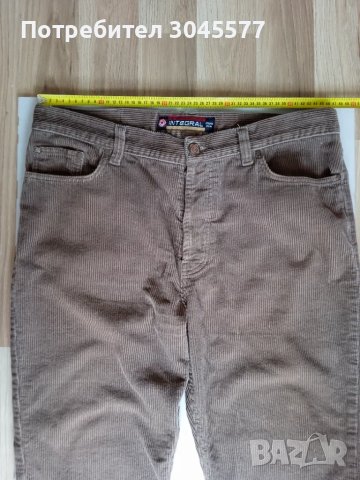 Панталон рипсено кадифе памучно размер 52, снимка 3 - Панталони - 48811817