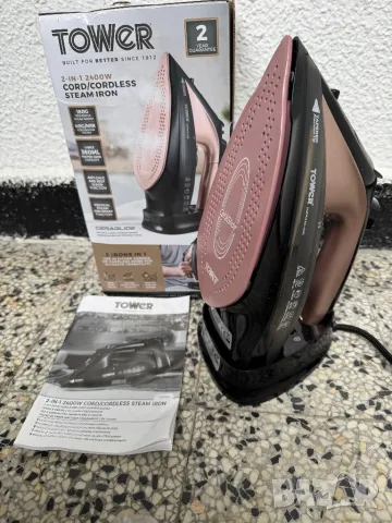 Парна Ютия Tower T22008RGVDE – Мощна Ютия 2400W за Бързо и Лесно Гладене!, снимка 3 - Ютии - 50436436