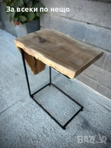 Ръчно изработена Помощна маса Маса за кафе Нощен шкаф Мебел с няколко предназначения , снимка 5 - Маси - 47881150