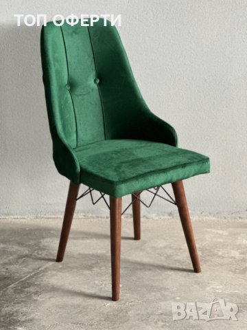 Трапезен стол - зелен, снимка 2 - Столове - 40144291