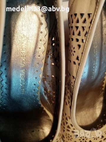 Francesca Visconti Дамски летни луксозни кожени обувки на ток, лак 39, снимка 7 - Дамски ежедневни обувки - 53432264