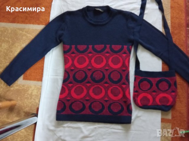 Страхотен дамски пуловер М/Л размер, снимка 9 - Блузи с дълъг ръкав и пуловери - 35930234