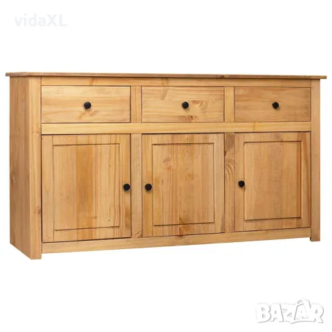 vidaXL Сайдборд, 135x40x80 см, бор масив, стил Панама, снимка 1 - Бюфети - 56146518