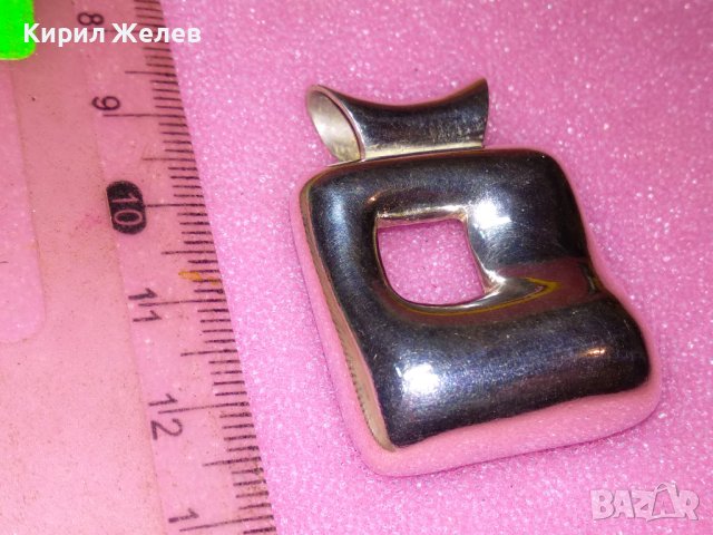 ДИЗАЙНЕРСКИ СРЕБЪЪРЕН МЕДАЛЬОН СРЕБРО 925 ХУДОЖЕСТВЕНА МАЙСТОРСКА АРТ ИЗРАБОТКА 43249, снимка 10 - Колиета, медальони, синджири - 44393966