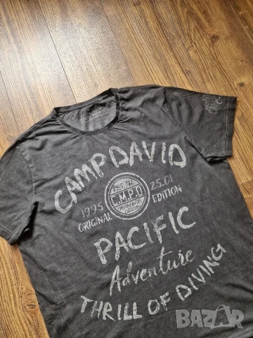 Страхотна мъжка тениска CAMP DAVID размер 2XL, снимка 3 - Тениски - 50670062