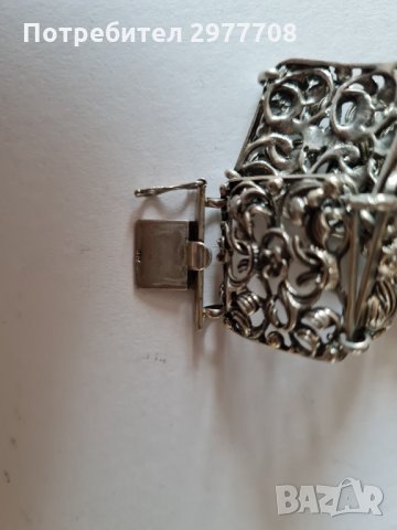 Масивна сребърна гривна , снимка 4 - Гривни - 35764418