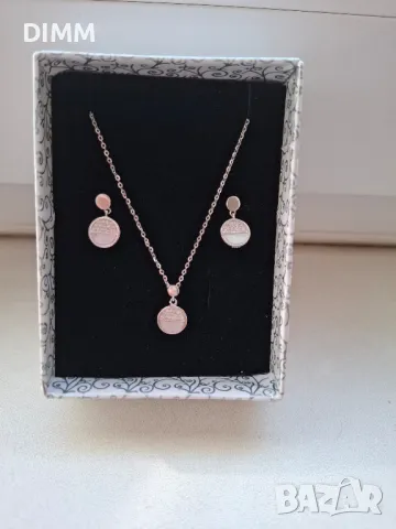 Сребърен комплект S925 /колие+обеци/