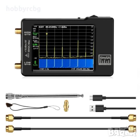 SA-01, Спектрален анализатор, 2.8-инчов сензорен екран, обхват 100kHz - 960MHz