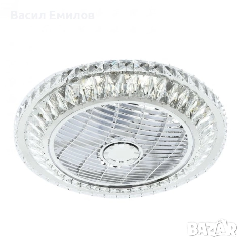 Кристален LED полилей с вентилатор и дистанционно управление