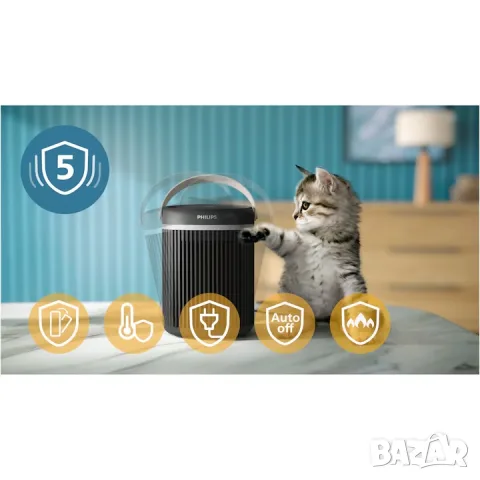 Вентилаторна печка с керамична технология Philips серия 3000 CX3120/01, снимка 5 - Отоплителни печки - 56246511