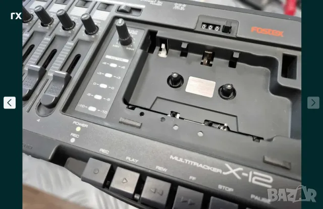 4-канален касетен рекордер Fostex Multitracker X-12 (Аналогово портастудио), снимка 2 - Аудиосистеми - 55840559