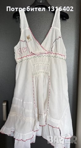 Лека памучна лятна рокля, размер М, снимка 1