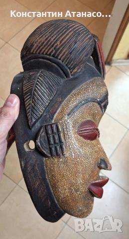 Стара дървена маска от племето Пуно, снимка 7 - Антикварни и старинни предмети - 52851012