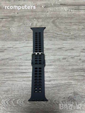 Силиконова каишка за Apple Wach Black  ML 42/44/45mm, снимка 2 - Смарт часовници - 41632609