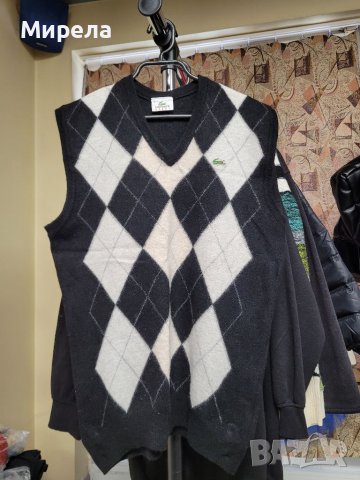 LACOSTE Оригинално пуловерче от вълна, снимка 2 - Блузи с дълъг ръкав и пуловери - 39416887