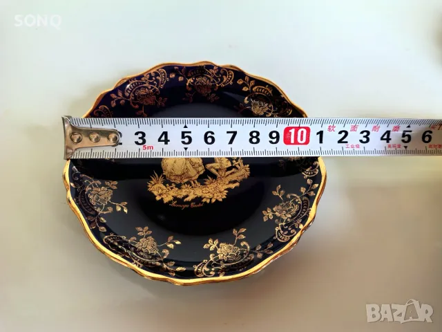 Прекрасен Позлатен 22К Порцеланови Компликт-Лимож, снимка 11 - Антикварни и старинни предмети - 49903191