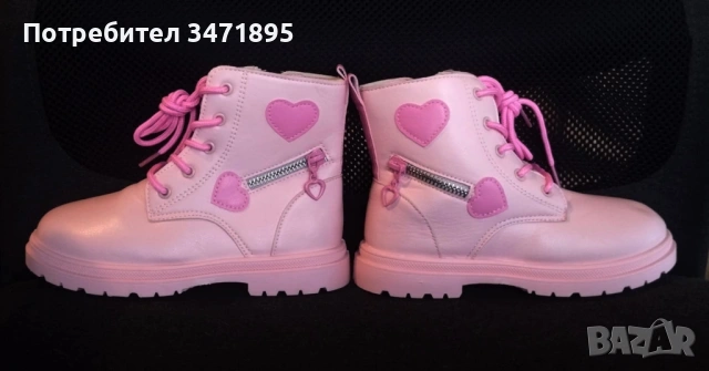 Детски боти, обувки, ботушки за момиче - розови - размер 32, снимка 3 - Детски боти и ботуши - 53180559