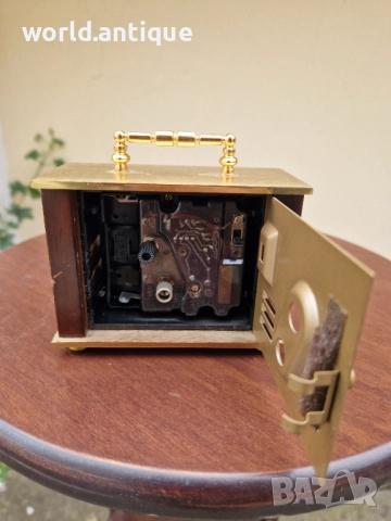 Рядък антикварен колекционерски оригинален японски будилник Rhythm, снимка 7 - Антикварни и старинни предмети - 52270160