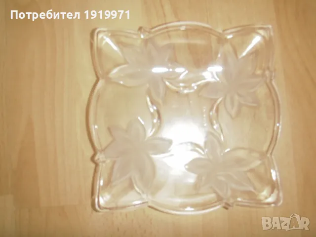 стъклена купа, кана за вода,  стъклени чинии, снимка 8 - Прибори за хранене, готвене и сервиране - 49791477