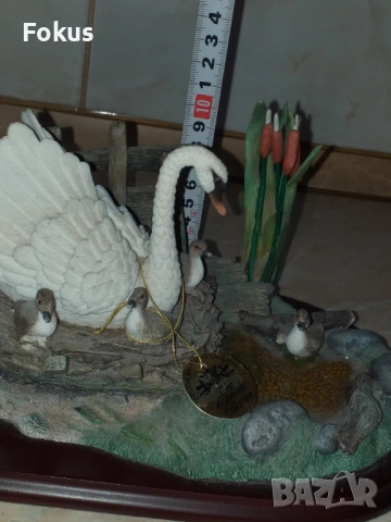 Страхотна красива статуетка фигура лебед на Leonardo, снимка 4 - Антикварни и старинни предмети - 53356087