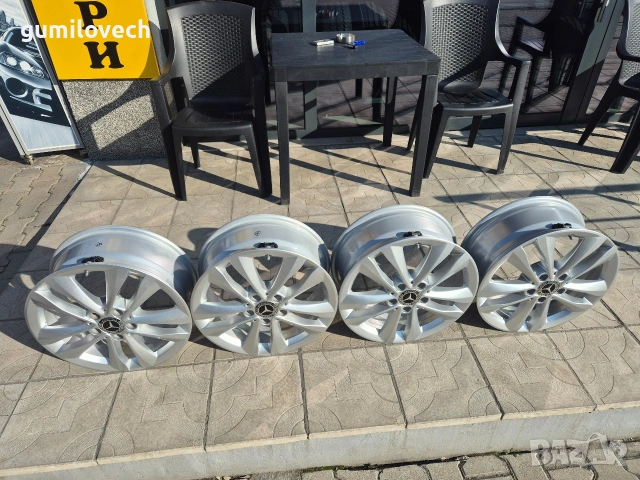 Оригинални Джанти Мерцедес C-Klasse W205-17 цола, снимка 4 - Гуми и джанти - 53702425