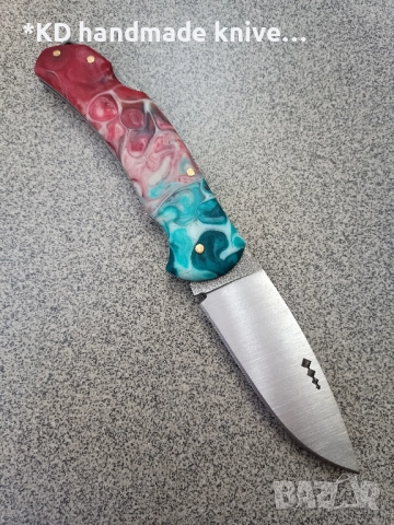 Сгъваем нож ръчно изработен от 1.4116 стомана, снимка 2 - Ножове - 52339396