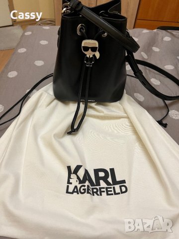 Чанта от естествена кожа Karl Lagerfeld