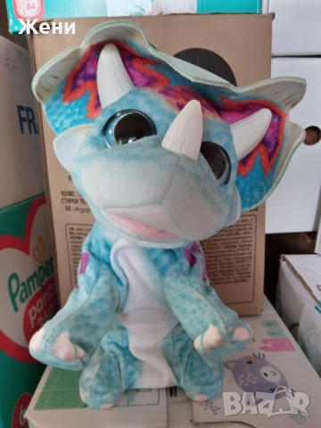 💖Интерактивни играчки FurReal Friends Hasbro - мече Cubby, лъв, папагал, дракон, динозавър, куче, снимка 15 - Музикални играчки - 52215336