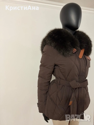 Луксозно яке в шоколадово кафяво , снимка 2 - Якета - 53840339